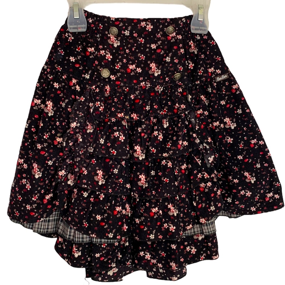 Pom Pom kid’s floral high low skirt size 128